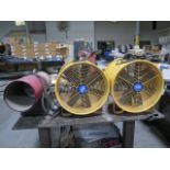 Global Portable Ventilation Fans (2) and Propane Heater (SOLD AS-IS - NO WARRANTY)