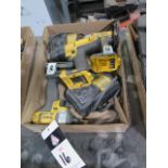 DeWalt 20 Volt Cordless Drills and Nut Drivers w/ Charger (SOLD AS-IS - NO WARRANTY)