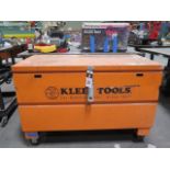 Klein Tools Rolling Job Box w/ Misc (SOLD AS-IS - NO WARRANTY)