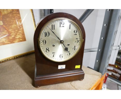 Wooden mantel clock, 35 cm high