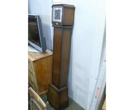 Oak cased Grandmother clock
