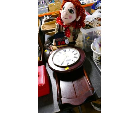 Quartz Acctim wall clock and Rosie & Jim soft toy gym 