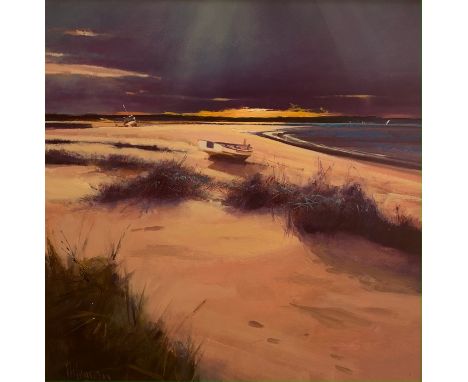 Peter Wileman (British 1946), Iona Scotland, acrylic, signed, 59 x 59 cmOverall condition very good, no damage found 