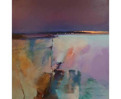 Peter Wileman (British 1946), landscape, acrylic, signed, 60 x 60 cmOverall condition good, no damage found 
