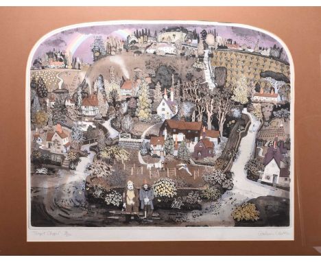 ARR Graham Clarke (b.1941) Teapot Clipper, signed lower right, numbered 14/250 lower left, etching in colours, 54 x 69 cm (PL