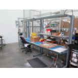 Assembly Benches (2) w/ Lights (SOLD AS-IS - NO WARRANTY)