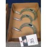 Mitutoyo 3"-4", 4"-5" and 5"-6" OD Mics (3) (SOLD AS-IS - NO WARRANTY)