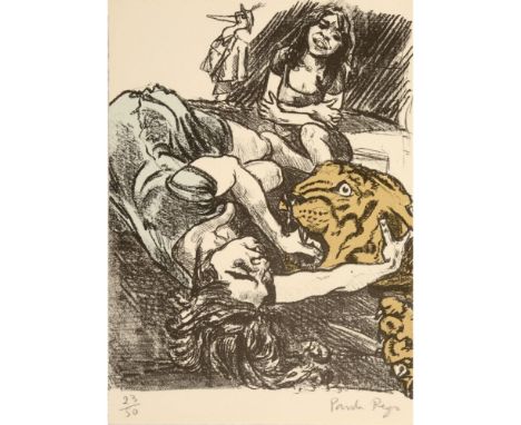 Paula Rego (b. 1935)"Après la fête II" , 2003Colored lithograph on Somerset paperSigned and numbered 23/50Ed. 75 (50 numbered