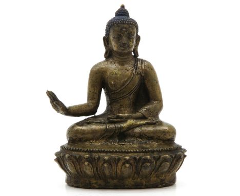 Buddha, bronze, 13 cm. tall.