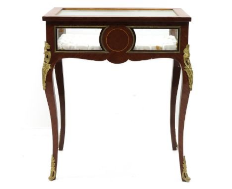 Veneer with bronze accents, 84 cm. tall.