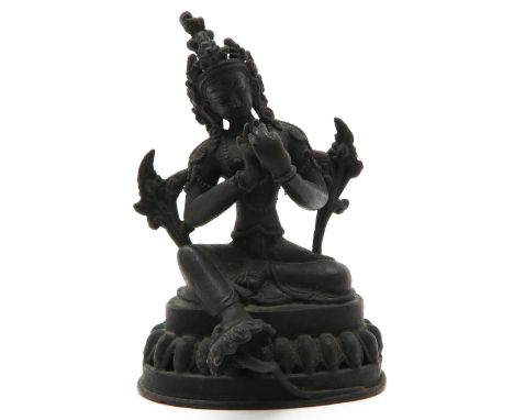 bronze, depicting Buddha, 13 cm. tall.