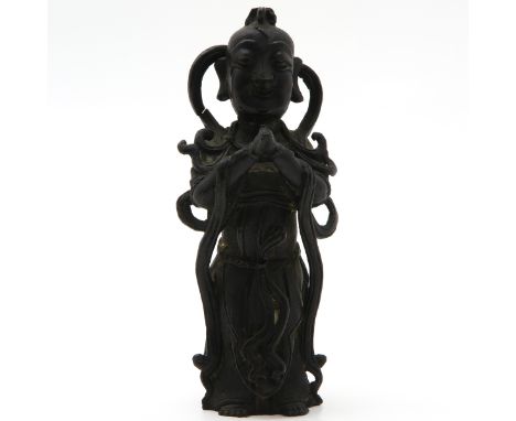 bronze, depicting man, 18 cm. tall. 