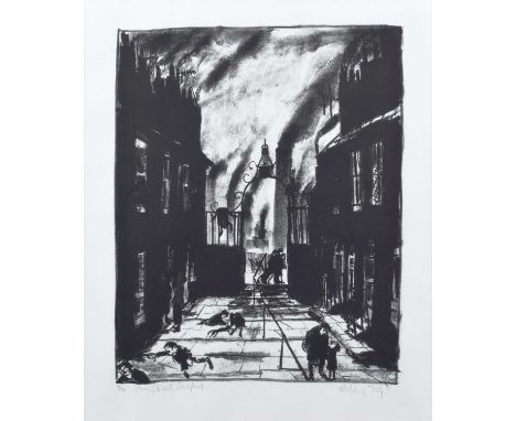 Harold Riley (British 1934-2023) "Sun Street, Salford" Signed, titled and dated '79 in pencil in the margin, numbered 4/75, l