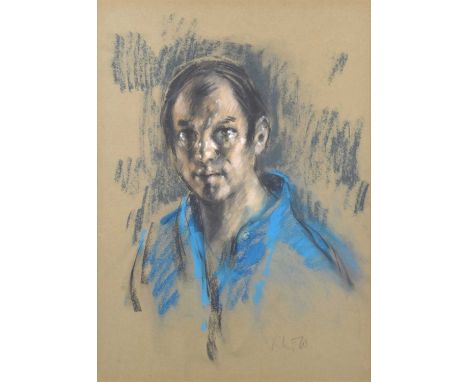 Harold Riley (British 1934-2023) Self-portrait Signed and dated '70, pastel.55 x 39.5cm (framed 77 x 61cm)Artists’ Resale Rig