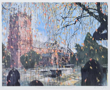 Harold Riley (British 1934-2023) "St. Peter, Prestbury" Signed, dated '83 and numbered 11/250 in pencil in the margin, limite