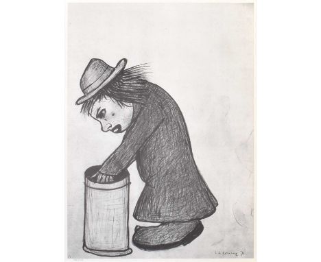 L.S. Lowry R.A. (British 1887-1976) "The Tramp" From the Mottram Memorial Exhibition June 1977, numbered 198/249 in pencil in