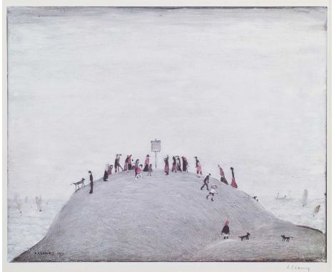 L.S. Lowry R.A. (British 1887-1976) "The Notice Board" Signed in pencil in the margin, from the edition of 500, with the Fine