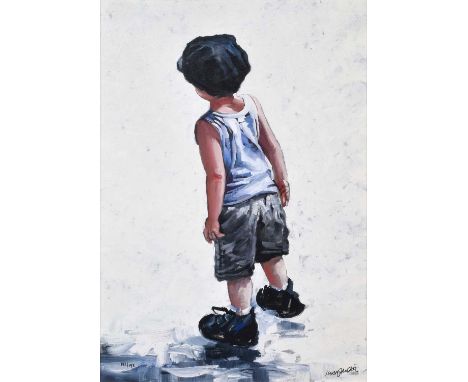 Keith Proctor (British 1961-) "Peek-A-Boo" Signed and numbered 143/195, dated 2010 and with an original pen drawing by the ar