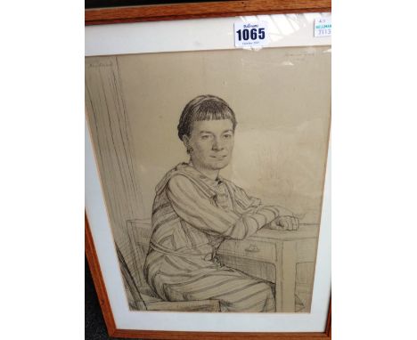 Francis Dodd (1874-1949), Portrait of Mary Adshead, black chalk, signed, inscribed and dated 1936, 36cm x 25cm. DDS 