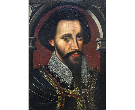 Spanish School (17th century), Portrait of a nobleman, oil on panel, 49cm x 35.  Illustrated