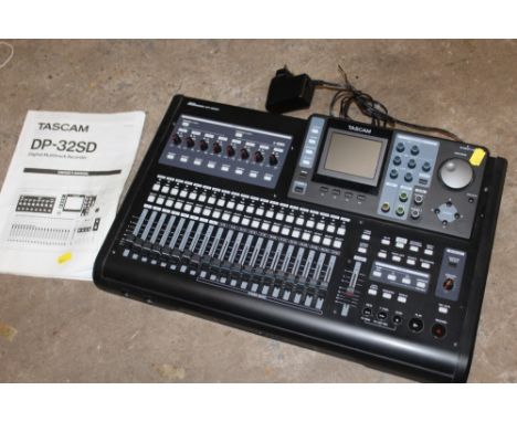 A TASCAM DP-32SD DIGITAL MULTI TRACK RECORDER