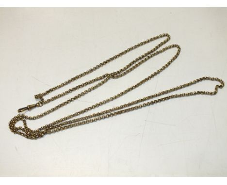 AN ANTIQUE MUFF CHAIN