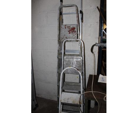 FOUR SETS OF STEP LADDERS