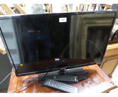 A POLAROID 27" FLATSCREEN TV - REMOTE
