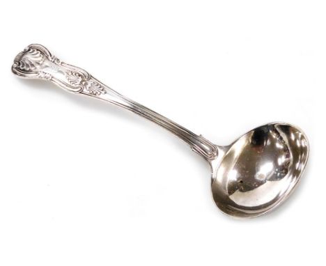 A George V silver King's pattern cream ladle, London 1916, 2.62oz.