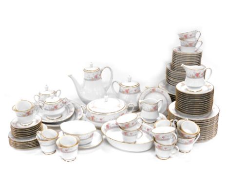 A Noritake Legendary Dream Street porcelain dinner, tea and coffee service, including meat platters, vegetable tureen and cov