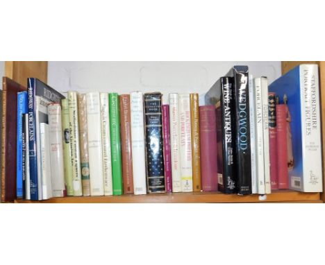 A group of reference books relating to ceramics, to include Pugh (P D Gordon) Staffordshire Portrait Figures, Cox and Cox, Ro