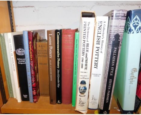 A group of reference books relating to pottery and porcelain, to include Lewis (Griselda) The Collectors History of English P