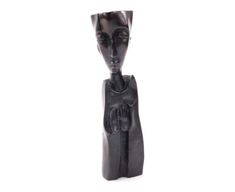 A 20thC Mannerist bronze figure, of a man holding his hands before his chest, 23cm high. 