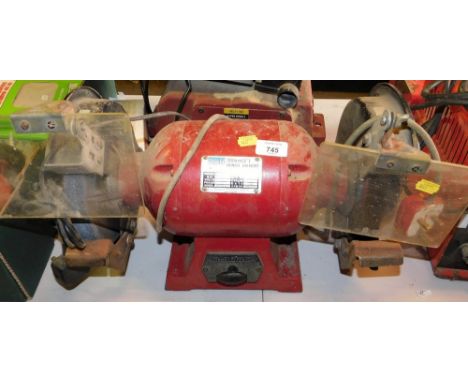 A Sealey 200mm electric bench grinder, model BG200.&nbsp;Buyer Note: WARNING! This lot contains untested or unsafe electrical