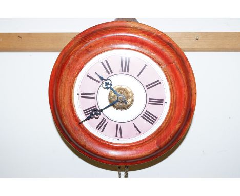 Late 19th century Postman's alarm clock by Lovejoy &amp; Co of Wimbledon, diameter 29cm