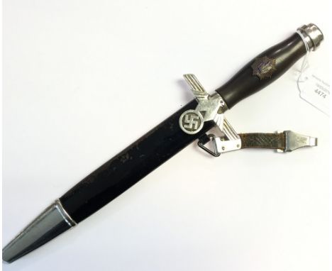 WW2 Third Reich Reichsluftschutzbund RLB Dagger. 1st pattern enlisted mans dagger. 220mm lomg blade maker marked "WKC Waffenf