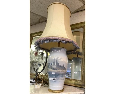 CONTINENTAL PICTORIAL TABLE LAMP