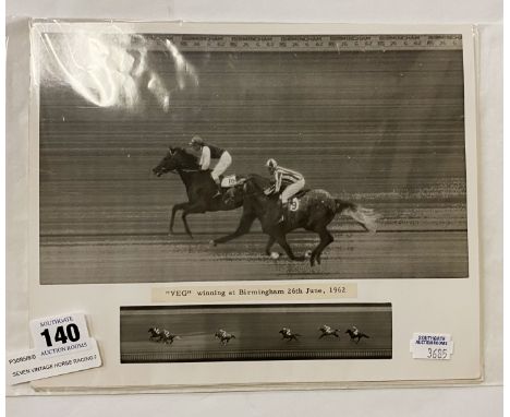 SEVEN VINTAGE HORSE RACING PHOTOGRAPHS - 1960'S