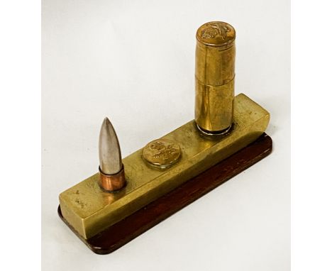 FRENCH TRENCH ART PAPER WEIGHT &amp; LIGHTER