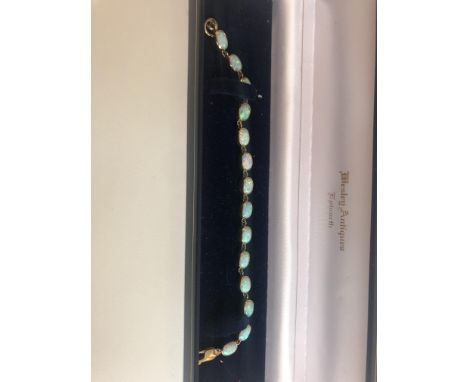 9ct Opal set bracelet