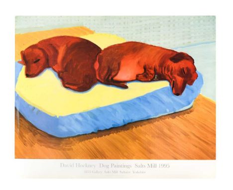 David Hockney (b.1937)
Dog Paintings 38, 1995
for Salts Mill
off-set lithograph
53 x 64cm, unframed.