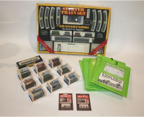 GRAHAM FARISH BOXED TRAIN SET - N GAUGE a boxed Graham Farish Train Set, No 8540 J94 Saddle Tank Starter Set. Also with some 
