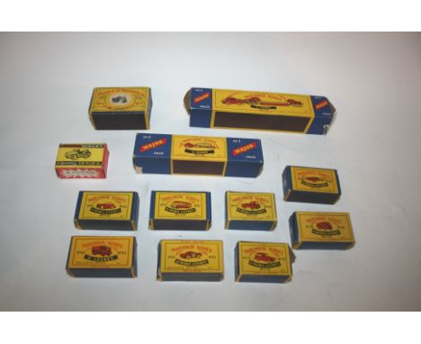 MATCHBOX SERIES boxed items including No 44 Rolls Royce Silver Cloud, No 62 General Service Truck, No 21 Bedford Coach, No 60