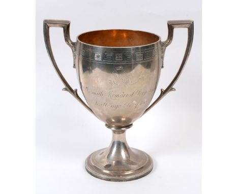 LARGE SILVER SPORTING TROPHY -  EDINBURGH 1805 a large 2 handled silver trophy, with some original engraving and later inscri