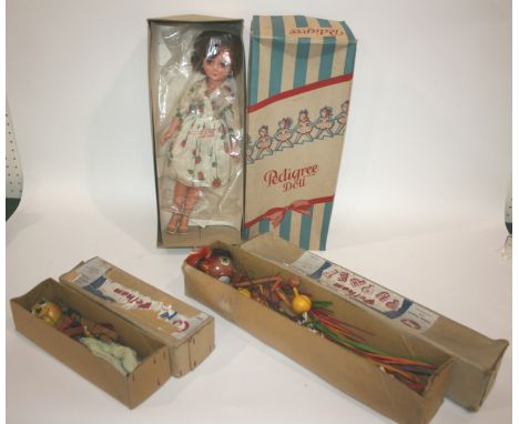 EARLY BOXED PELHAM PUPPET a large Pelham Puppet Lulabelle (Hula Girl) in it's original box (name on side), also with Mr Turni