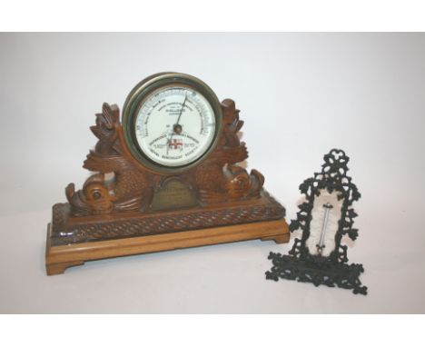 EDWARDIAN MARINE BAROMETER - DOLLAND a barometer by Dolland, London, No 911, The Shipwrecked Fisherman & Mariners Royal Benev