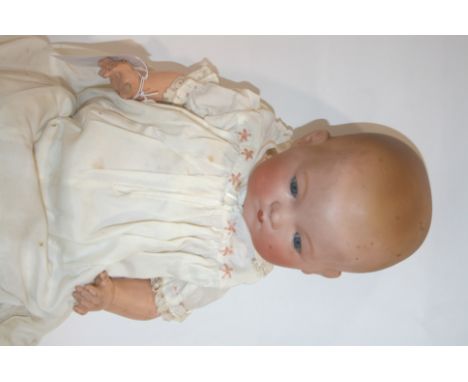 ARMAND MARSEILLE DOLL Dream Baby, with weighted blue eyes and closed mouth. Marked, AM, Germany, 341/6.K. 17 1/2ins (45cms) h