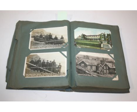 POSTCARD ALBUM - SOUTH WEST an interesting album with some South West cards, The Wrecked Beer Fisherman, Sidmouth, 1906 (two 