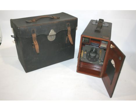 VARIOUS CASED CAMERAS including a large English plate camera in a case (possibly by Murer), cased Ikonta camera, cased Kodak 