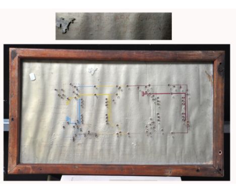 Four maritime themed prints and illustrations including a previously illuminated schematic diagram of part of the steam pipe 